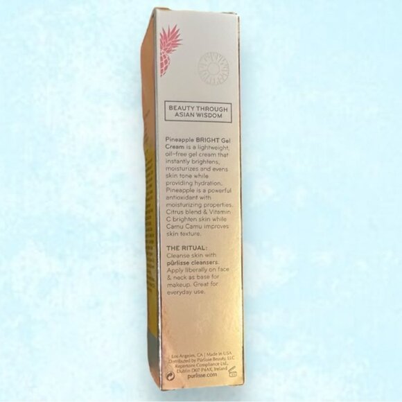 🆕 NWT Purlisse Pineapple Bright Gel Cream Moisturizer - Picture 6 of 10